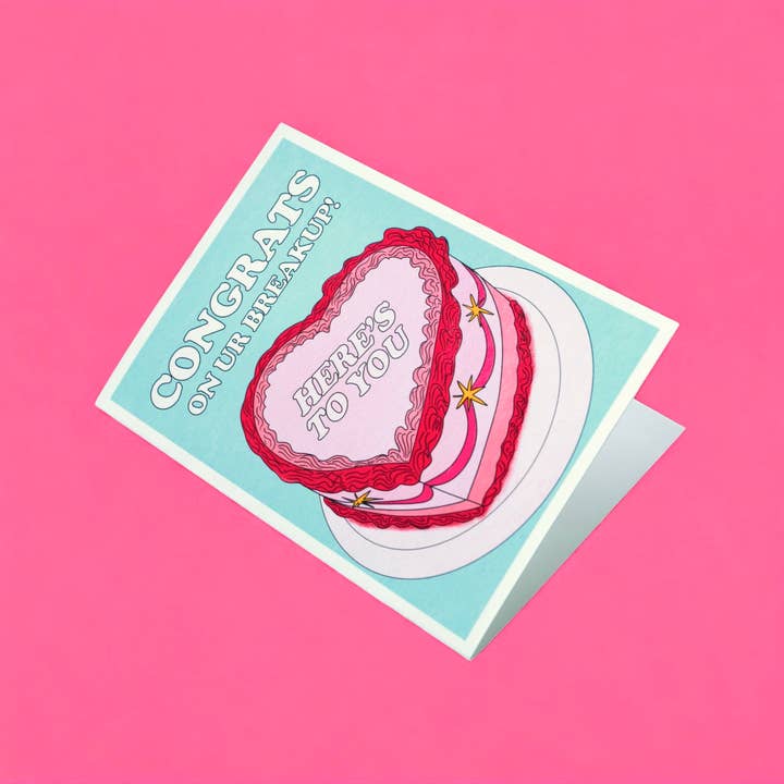 Posse Paper Goods - Wholesale Congratulations Card - Congrats on Ur Breakup! | Greeting Card1