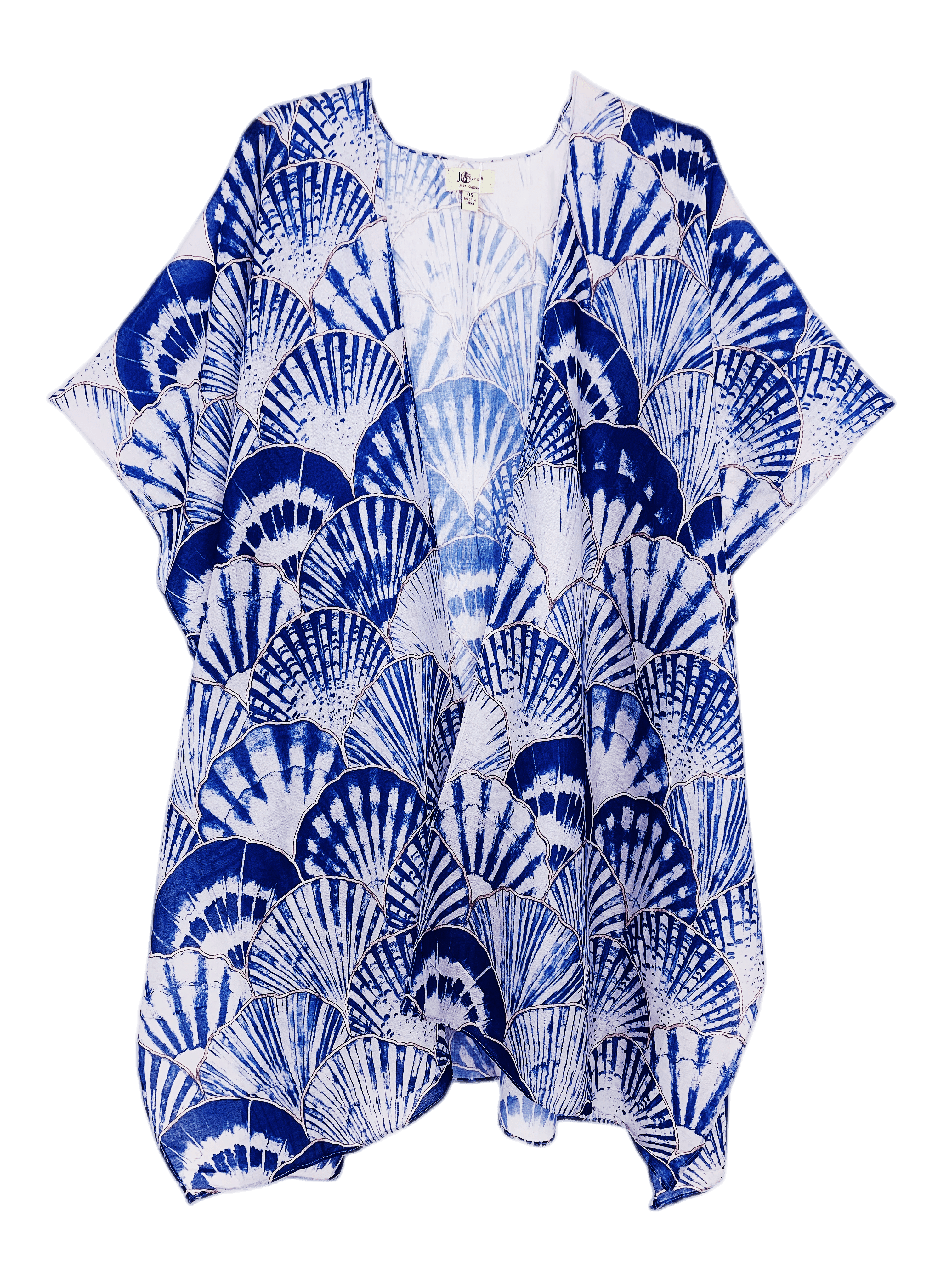 JC Sunny Fashion - Vente Kimono – femme - JC062728 Kimono artistique Blue Shell0