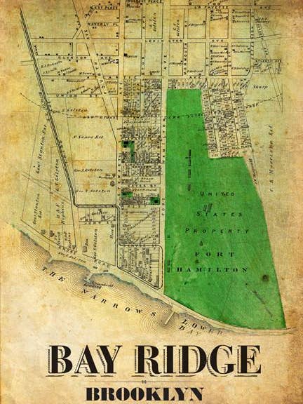 Kort - Bay Ridge Remixed for engroshandel hos LOST DOG art & frame