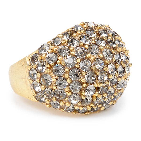 Crystal Dome Ring for wholesale by Rebel Designs Accessories