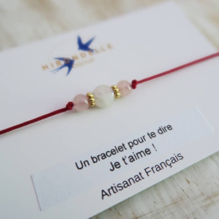 Hirondelle Bijoux - Wholesale Beaded Bracelet - adjustable gemstone bracelets sold in a set of 109