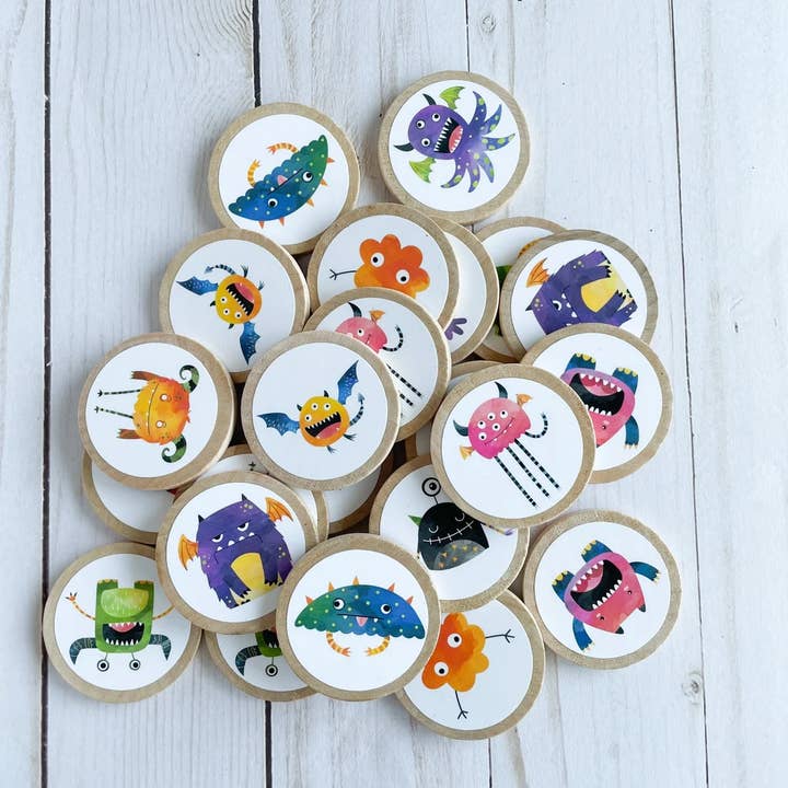Halloween Monsters matching memory game/ Trick or treat for wholesale by littlevintagetale