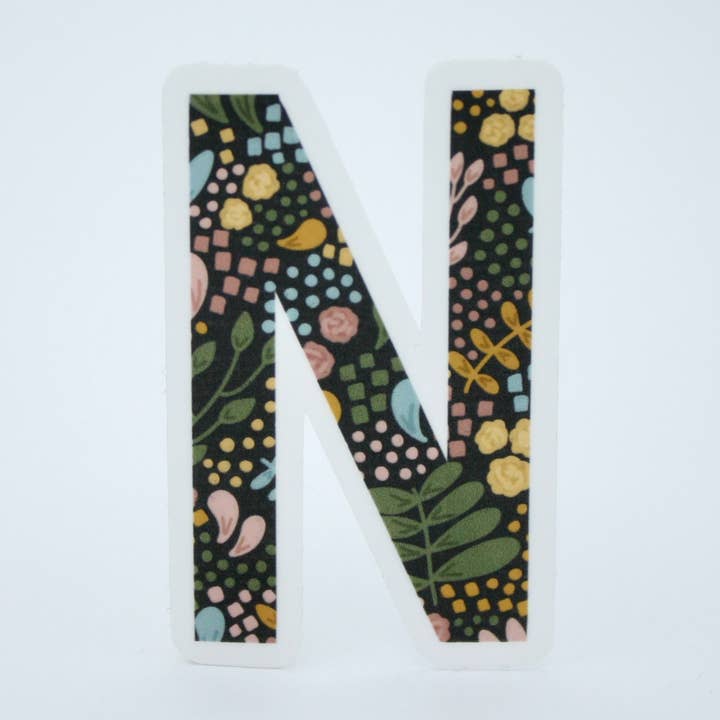 Adesivo lettera N, 2,5 x 1,5 pollici per la vendita all'ingrosso da parte di H&L Craft Co