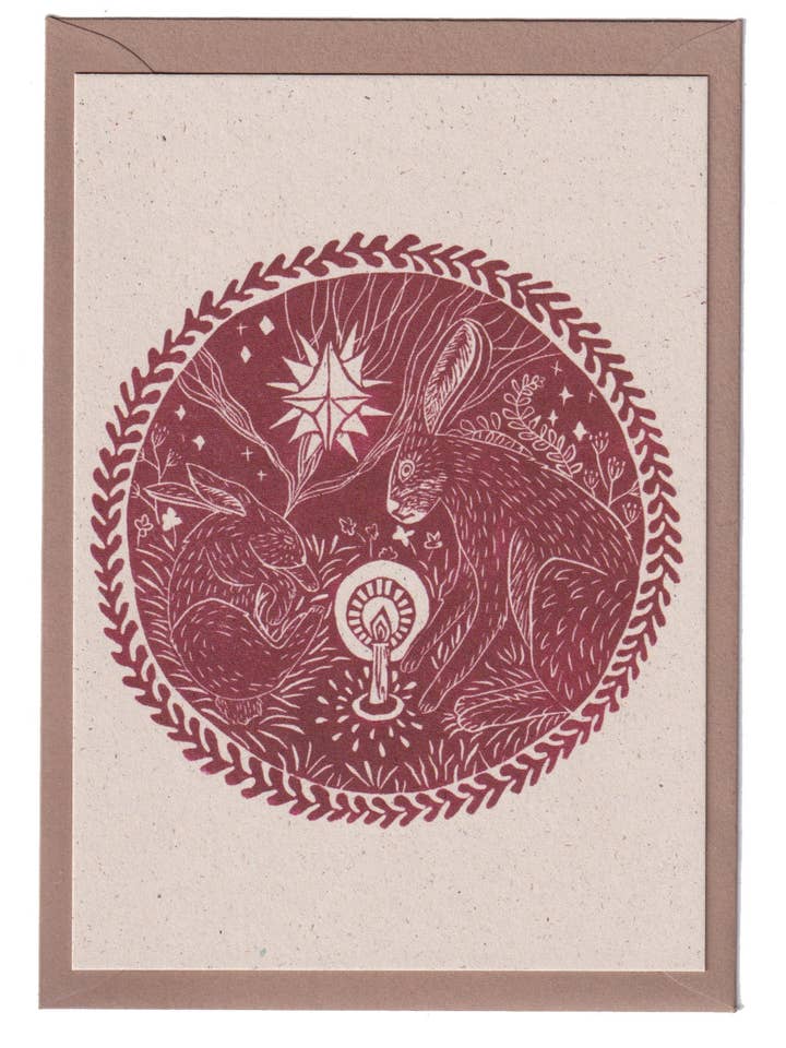 Midwinterceremonie - kerstkaart voor wholesale door Aike Ananda Art