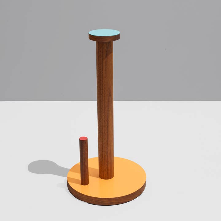 ilan - Wholesale Kitchen Storage/Organizer - 01-the paper towel keeper - walnut/orange6