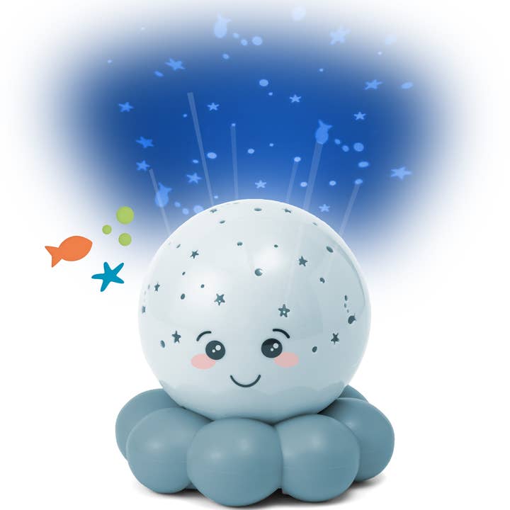 Cloud B|Twinkles To Go Octo - Blue|Projector Nightlight Toy for wholesale by PJM Distributions