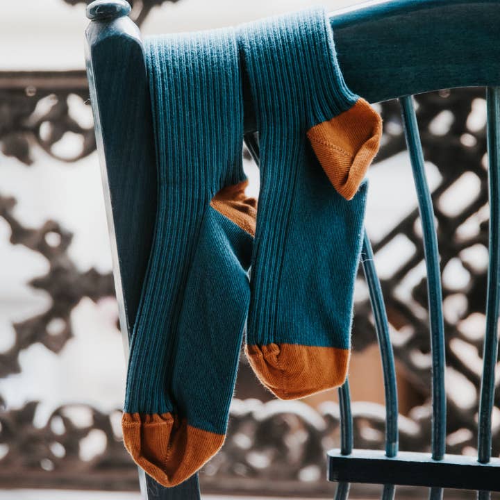 Maison Causettes - Wholesale Socks - Women's - Women's organic cotton socks - Marcelle bi-Menthe2