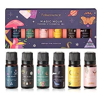 Folkulture Set of 6, 10ml Essential Oils - Magic Hour for wholesale by Folkhomes Global Inc