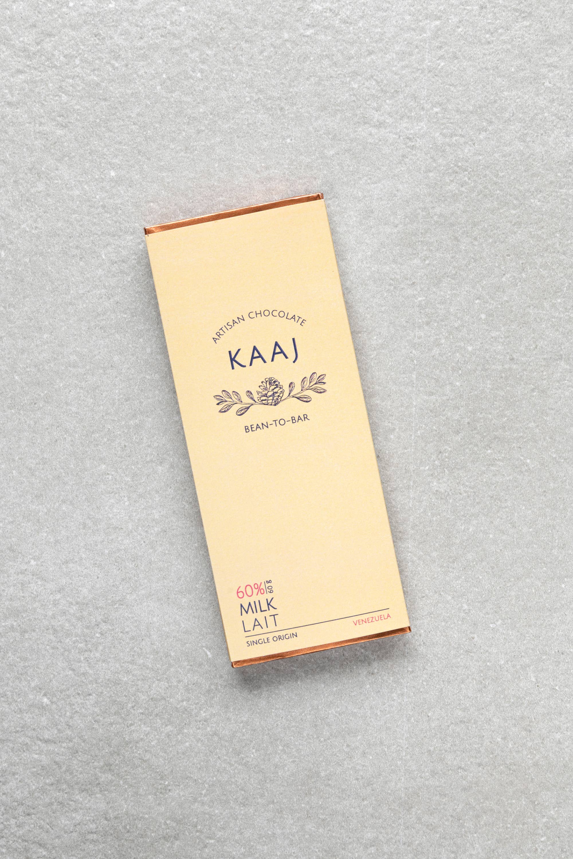 Kaaj Artisan Chocolate - Wholesale Chocolate Bar - Dark Milk 60% Venezuela1