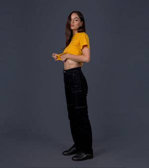 Black Carpenter Straight Leg Jeans for wholesale on Faire7