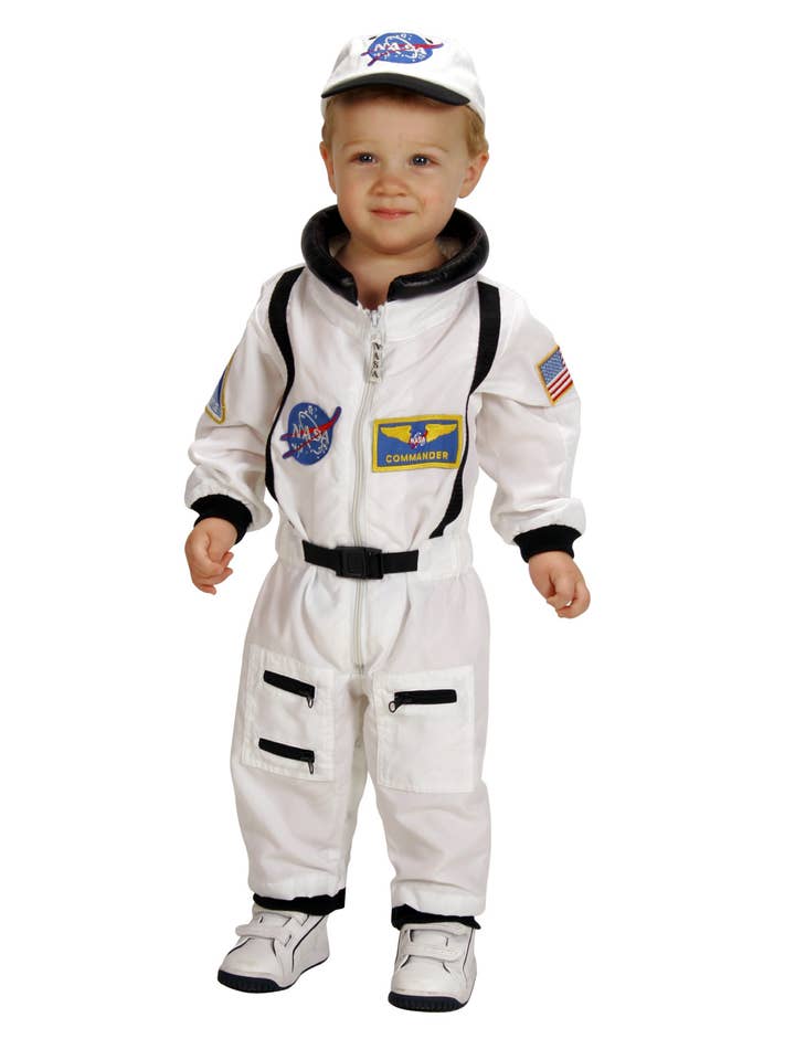 Aeromax Toys - Vendita all'ingrosso Costume di carnevale - Bambini - Jr. Tuta da astronauta con berretto ricamato