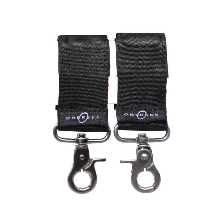 Sangles universelles de poussette pour sacs à langer - Noir pour la vente par Obersee