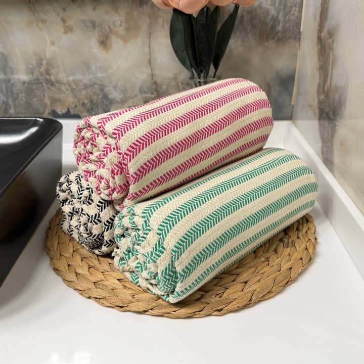 The Loom Wholesale - Wholesale Beach Towel - Handwoven Turkish Cotton Towel – Embroidery Beach/Hand Towel