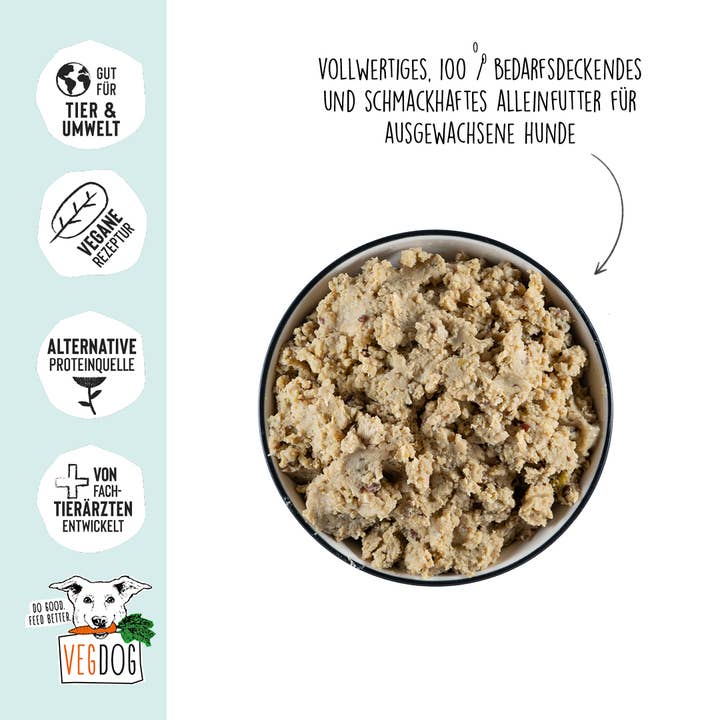 VEGDOG - Vente Nourriture – chien - Lentilles et millet pour adultes