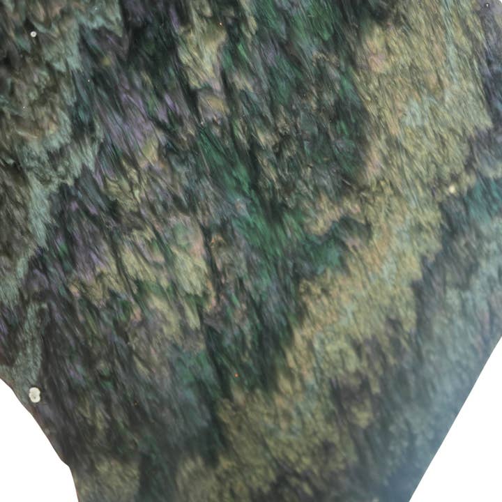 Mexican Velvet Obsidian Slab - Prime Color Flash Chatoyancy for wholesale by Lapidary Central