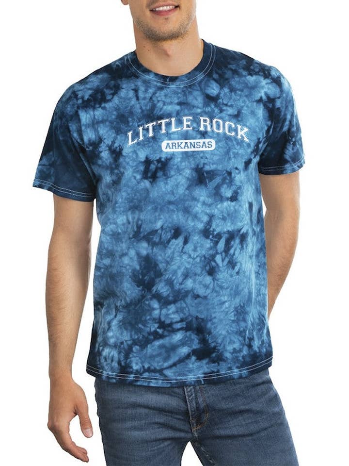 Arkansas Little Rock Tie Dye Tee for wholesale by SmartPrintsInk