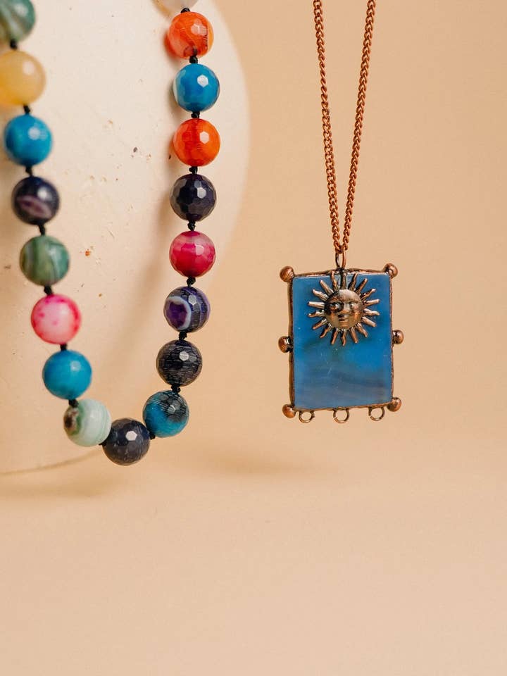 Collier Soleil, Collier à Superposer, Bijoux en Pierre Naturelle pour la vente par PHOEBE´S