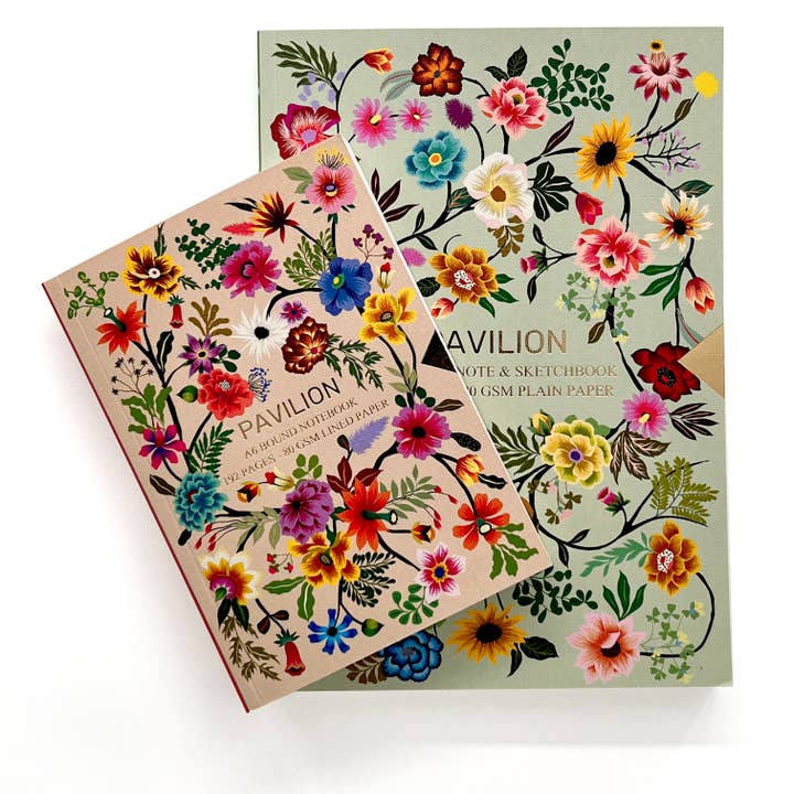 Pavilion - Wholesale Notebook - Tree of Life A5 Buckram Embossed Floral Foiled Notebook3