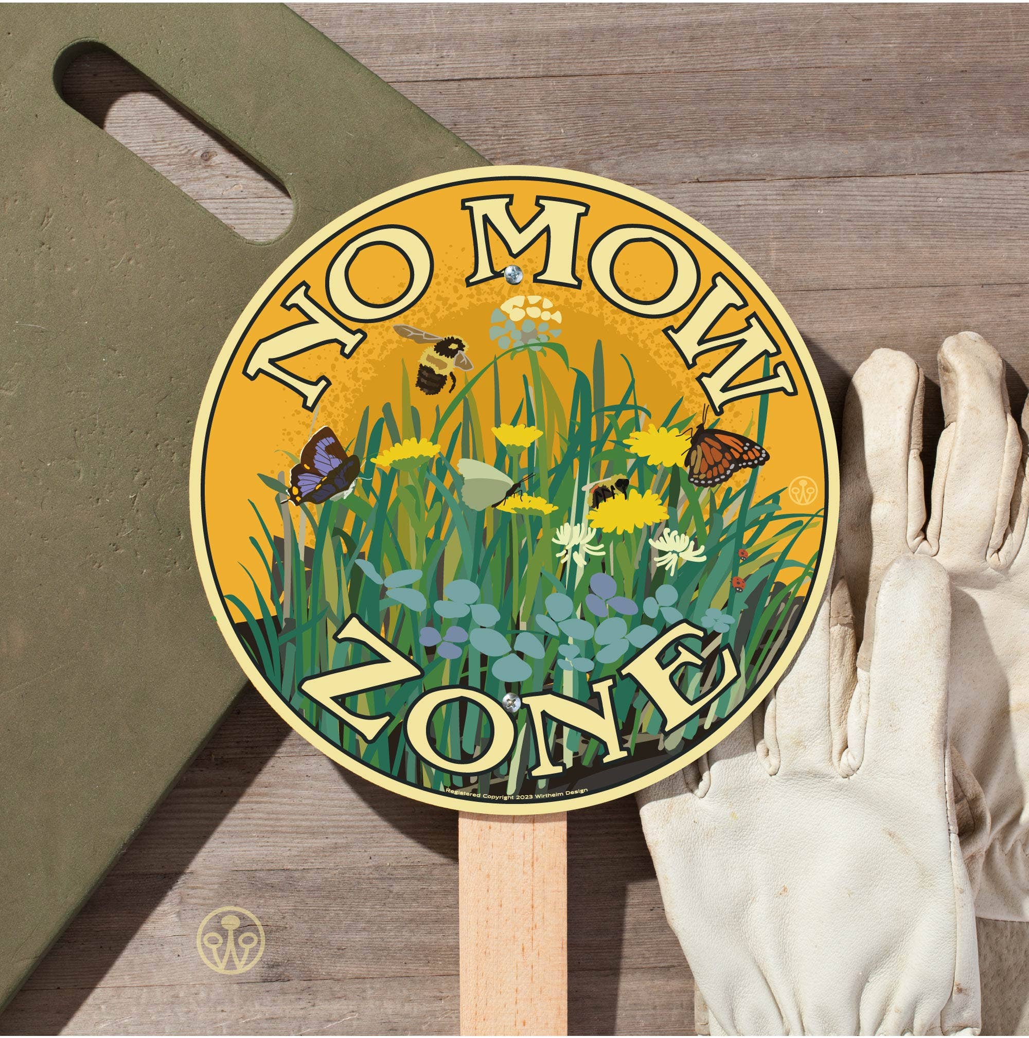 Wirtheim Poster Arts LLC - Wholesale Outdoor Sign - No Mow Zone - Yard and Garden Sign3
