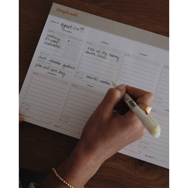 Simple Self - Wholesale Planner - Work-Life Balance Planning Pad4