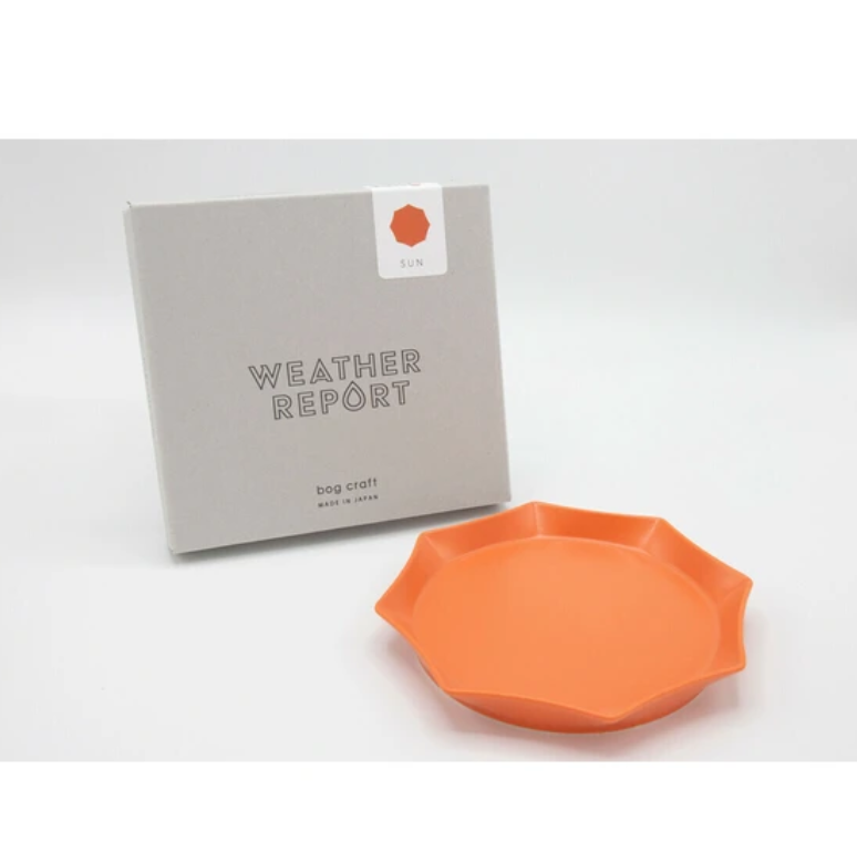 「FUNJI」In Japan - Vendita all'ingrosso Ciotole/Piatti decorativi - Piatto Giapponese Mino a Forma di Sole | Piatto in Ceramica Arancione4