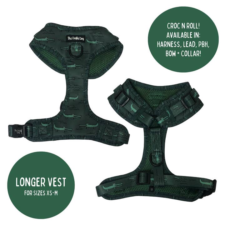 Croc N Roll Harness Set for wholesale by The Crafty Dog Co