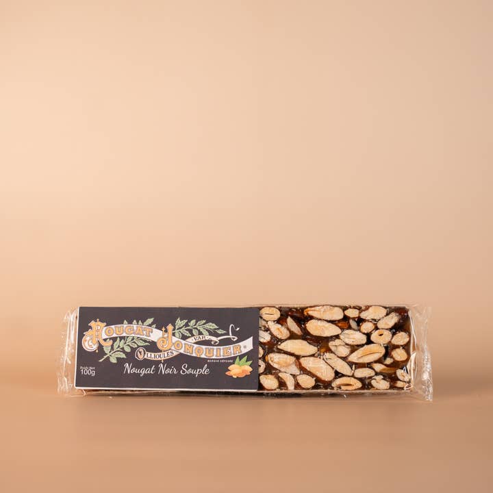 Maison Jonquier - Wholesale Nougat - Soft Black Nougat artisanal - 100g
