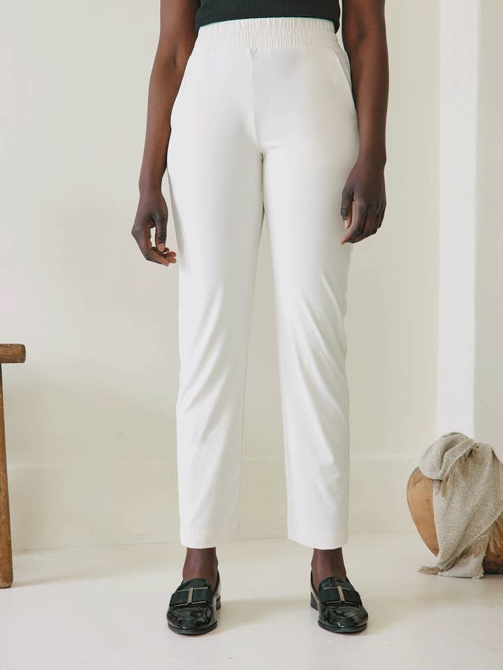 Kendal Sorona Pant - Ivory for wholesale by LEZÉ the Label