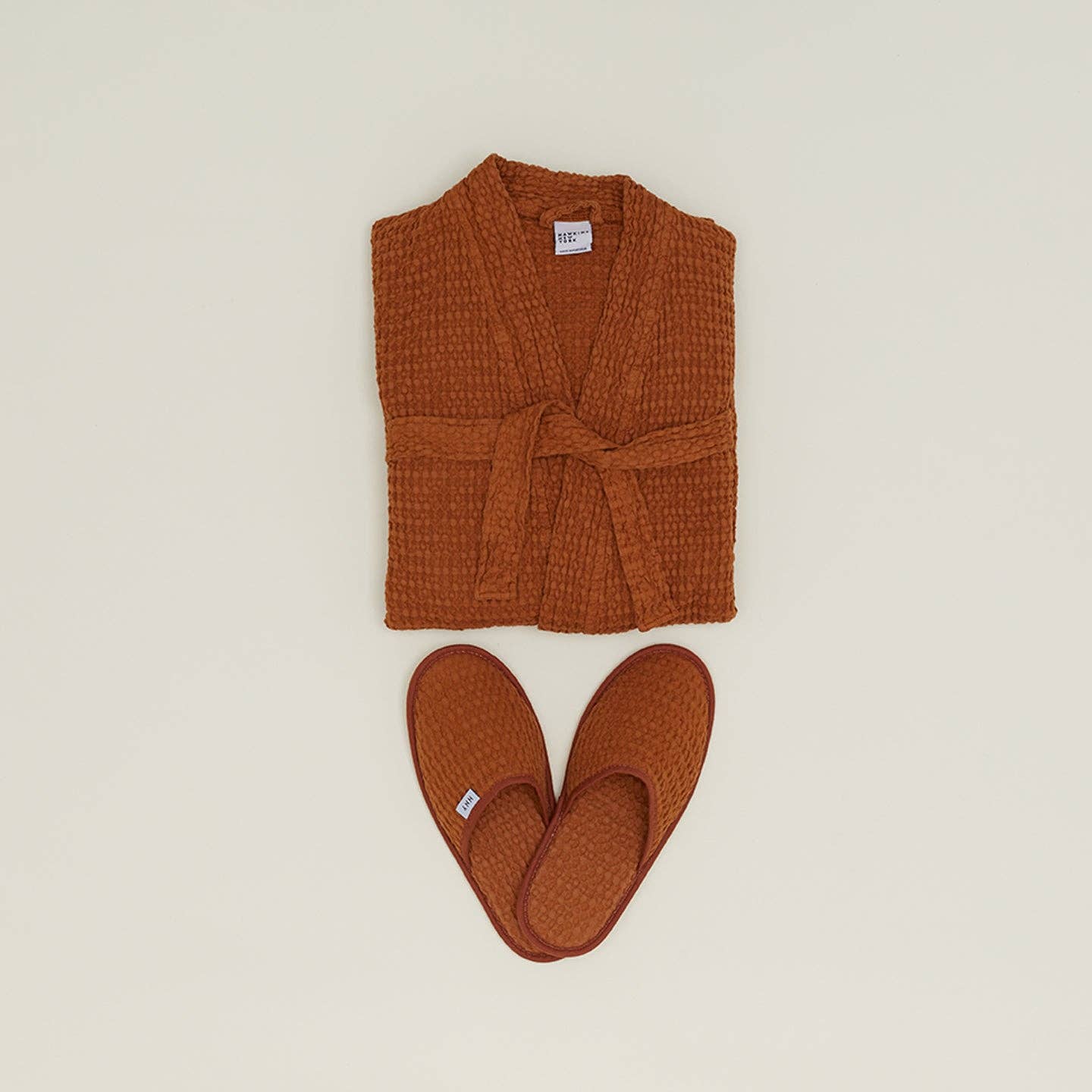 Hawkins New York - Wholesale Slippers - Unisex - SIMPLE WAFFLE SLIPPERS - TERRACOTTA2