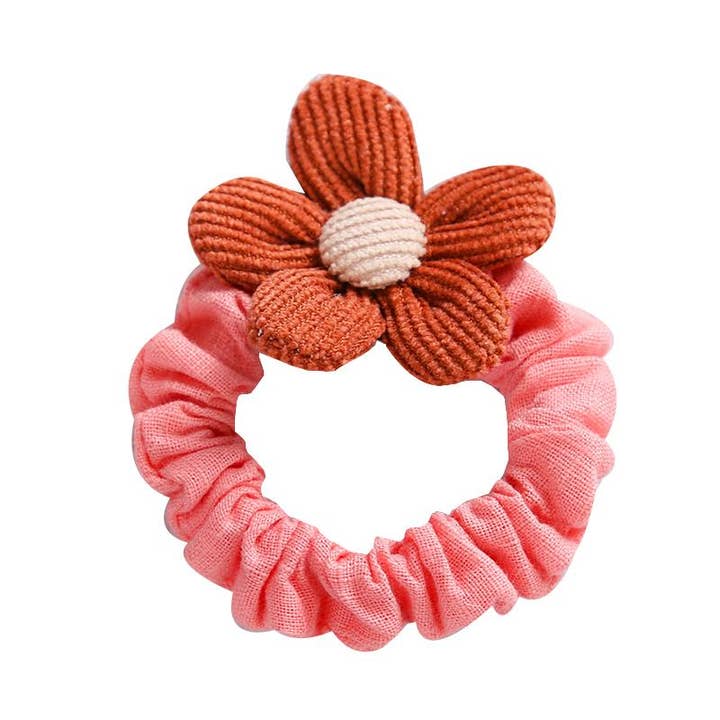 KiddieKickz - Wholesale Scrunchie – kids - Kid Girl Flower Decor Scrunchies12