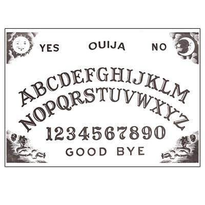Tatouages temporaires de planche Ouija pour Halloween, sûrs pour la peau pour la vente par Inkwear Temporary Tattoos
