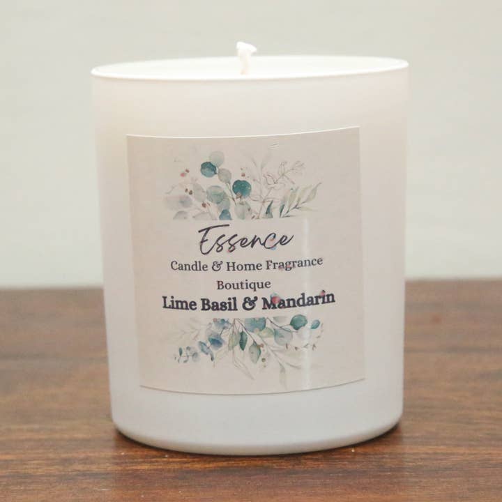 Classic White 250g Soy Wax & essential oil scented Candle for wholesale by Essence Candle Boutique