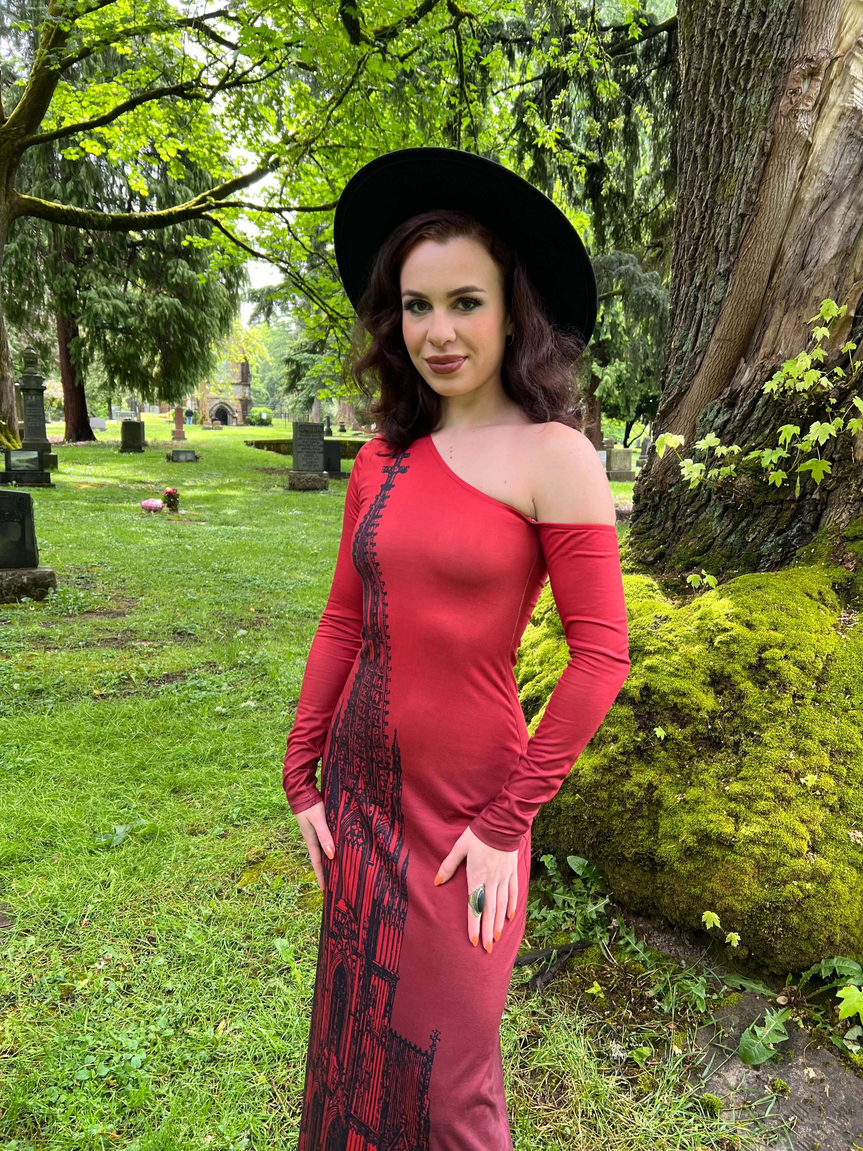 Witchwood Bags - Vente Robe – femme - Elspeth - Robe Maxi Confortable Cathédrale - PRÊTE À EXPÉDIER3