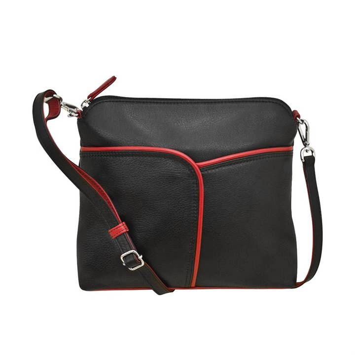 ili New York - Wholesale Crossbodytas - Dames - Leren crossbody met ritssluiting0