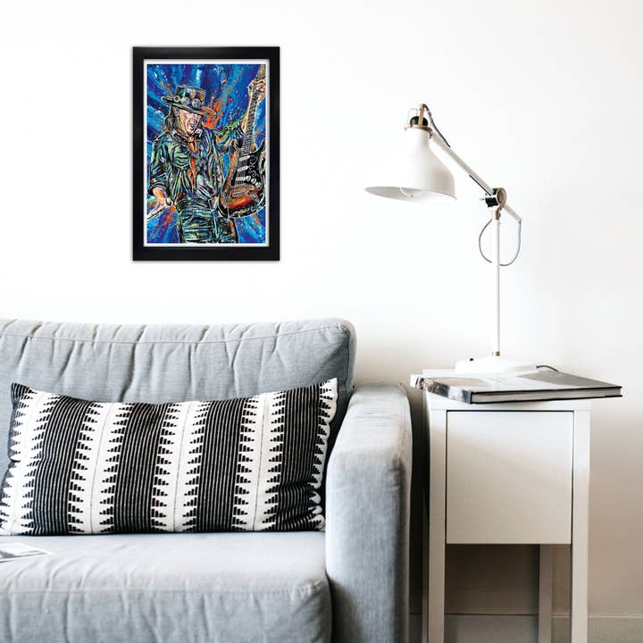 Point Blank Art & Design - Wholesale Art Print - Stevie Ray Vaughan Art Print 12 x 18"