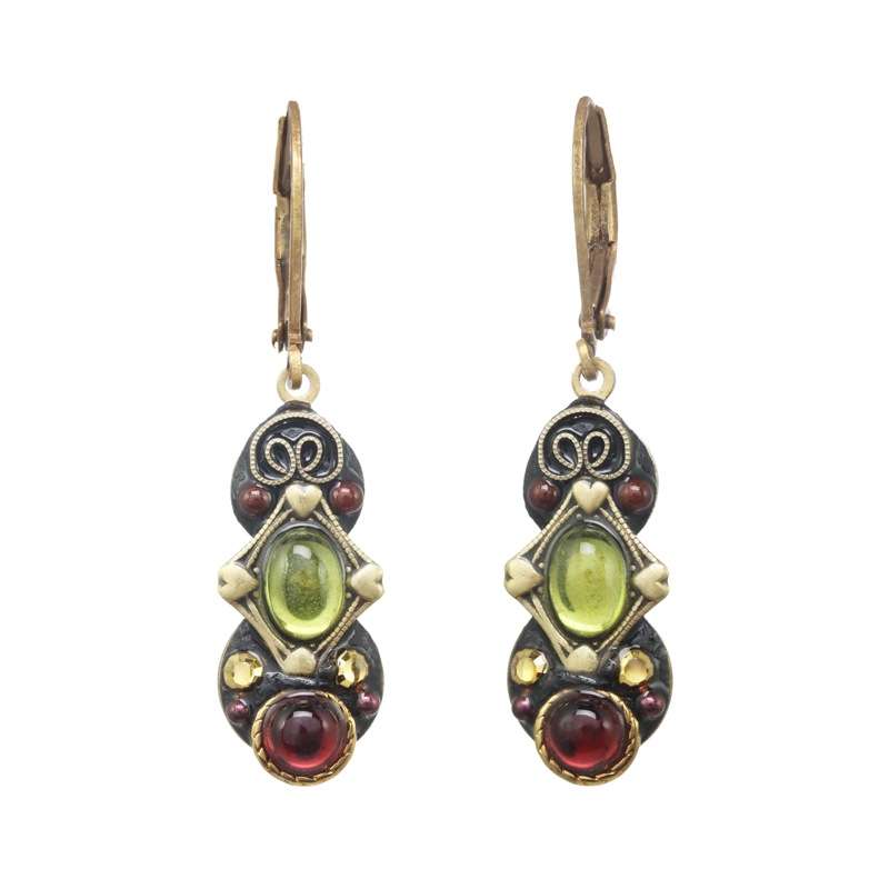 Michal Golan Jewelry - Vente Boucles d'oreilles pendantes - Boucles d'oreilles ovales enchantées0