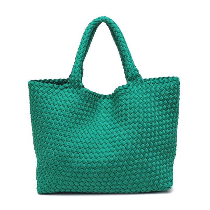 Sol and Selene - Wholesale Tote Bag - Women's - Sky's The Limit - Large Woven Neoprene Tote23