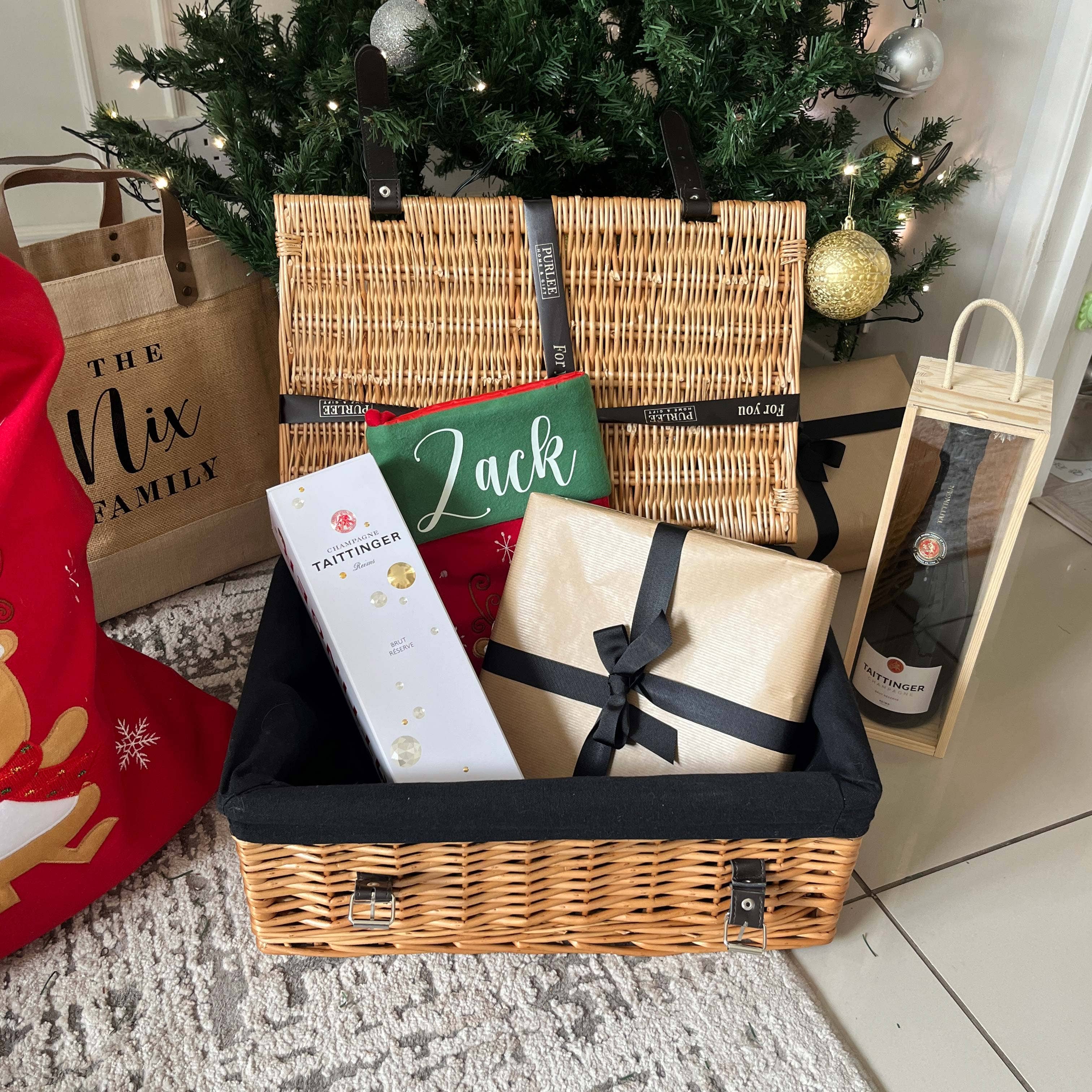 Purlee – wholesale Basket – 20” Wicker Basket - Extra Large Gift Hamper3