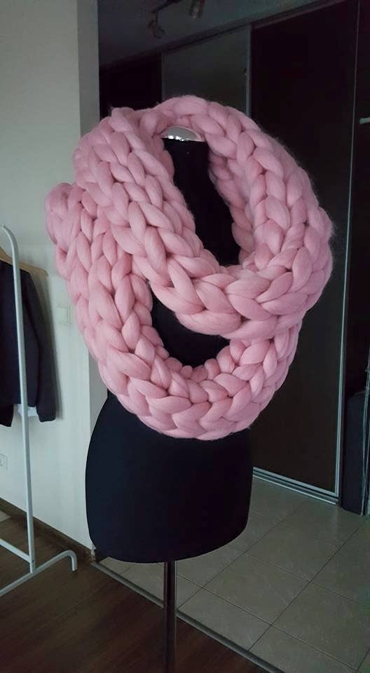 woolexperts - Wholesale Scarf - Women's - Chunky knit wool scarf Long winter wool scarf Shawl2