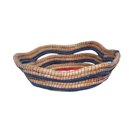 WHOLESALE Pine Needle Basket - Round Large for wholesale by Handmade by Friendship Bridge®