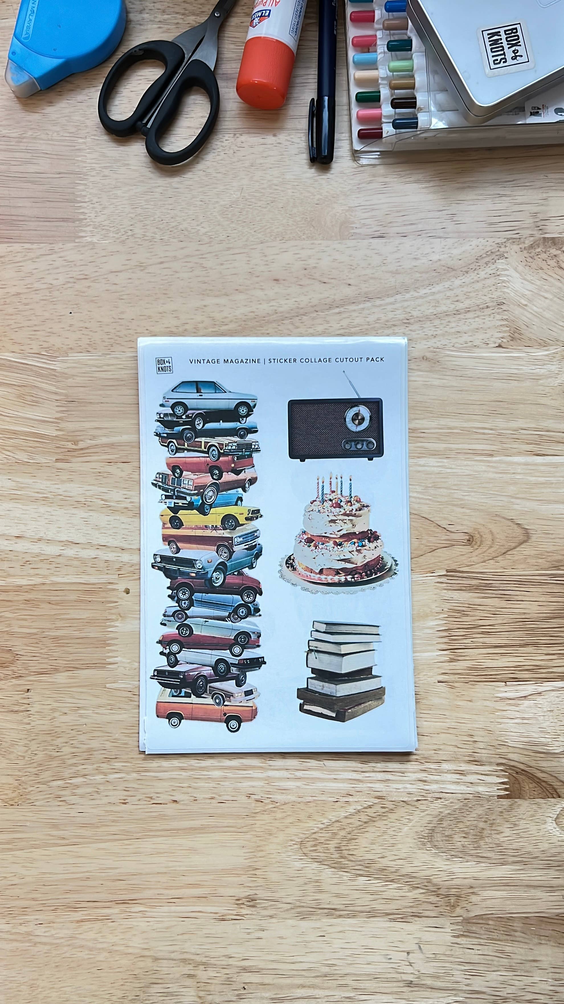 BOX OF KNOTS - Wholesale DIY Craft Kit - THE VINTAGE MAGAZINE COLLECTION | JOURNAL KIT9