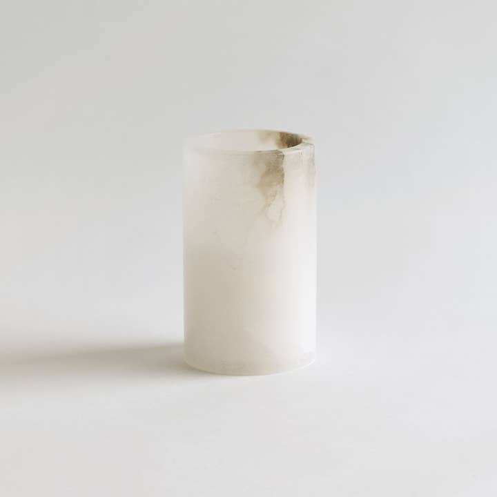 Santo Alabaster Tall Votive for wholesale by The Collective