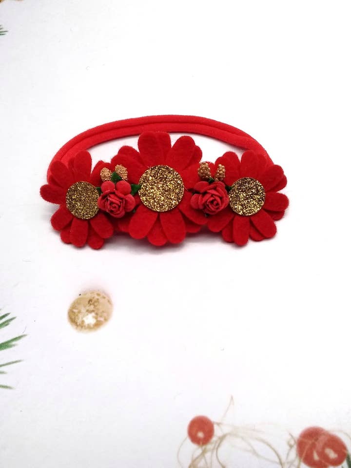 Christmas Daisie hoofdband voor wholesale door Hair Candy Boutique