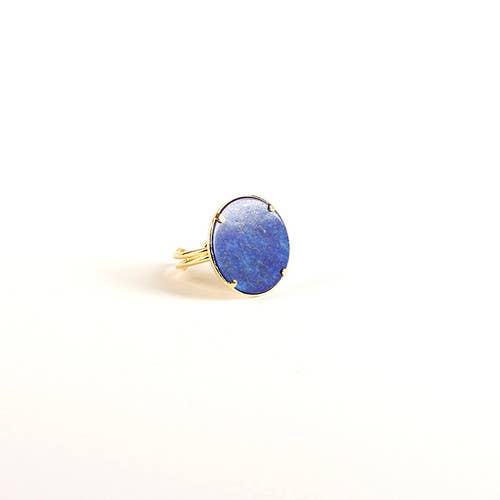 Irina Lapis Lazuli Ring | Baroca Jewelry Paris for wholesale by Baroca Bijoux Paris