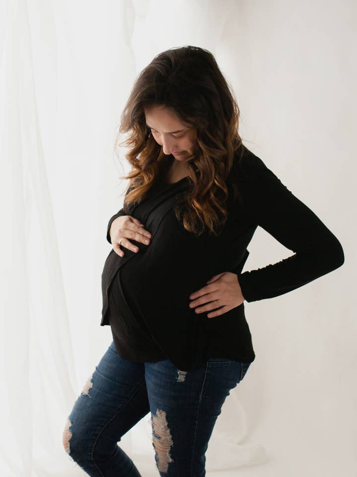 Long Sleeve Tulip for wholesale by MamaWear Nursing Apparel