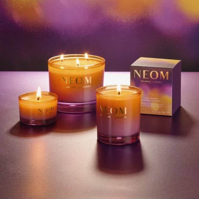 Cosy Nights Scented Candle (3 Sizes) for wholesale by Neom Wellbeing