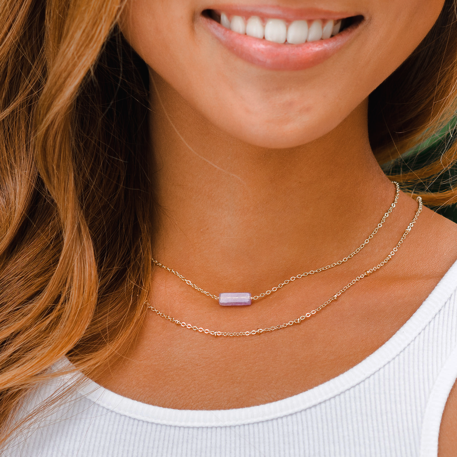 Lotus and Luna – wholesale Link & chain necklace – Gold Chain Necklace7