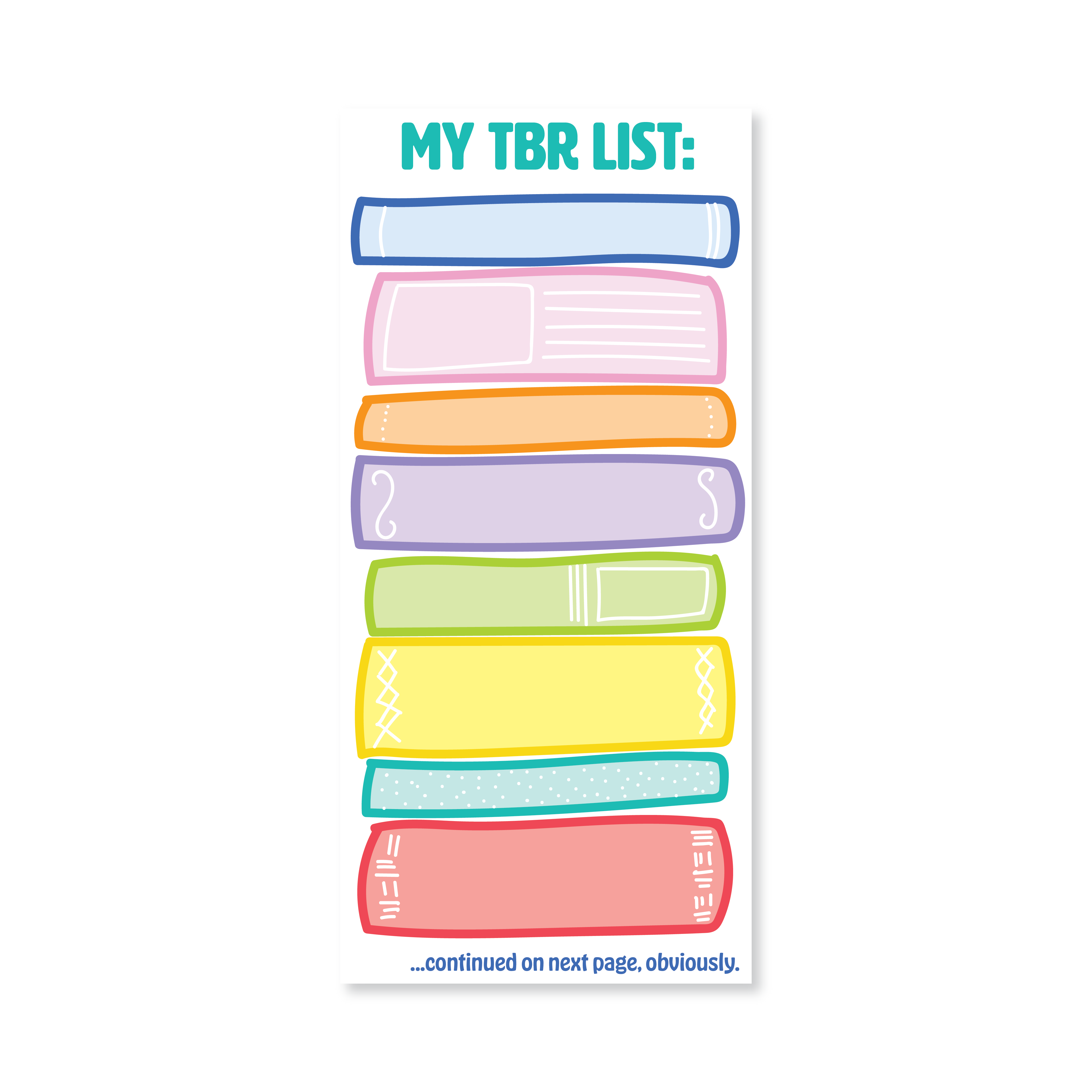 Public School Paper Co. - Wholesale Notepad - My To Be Read List Pad0