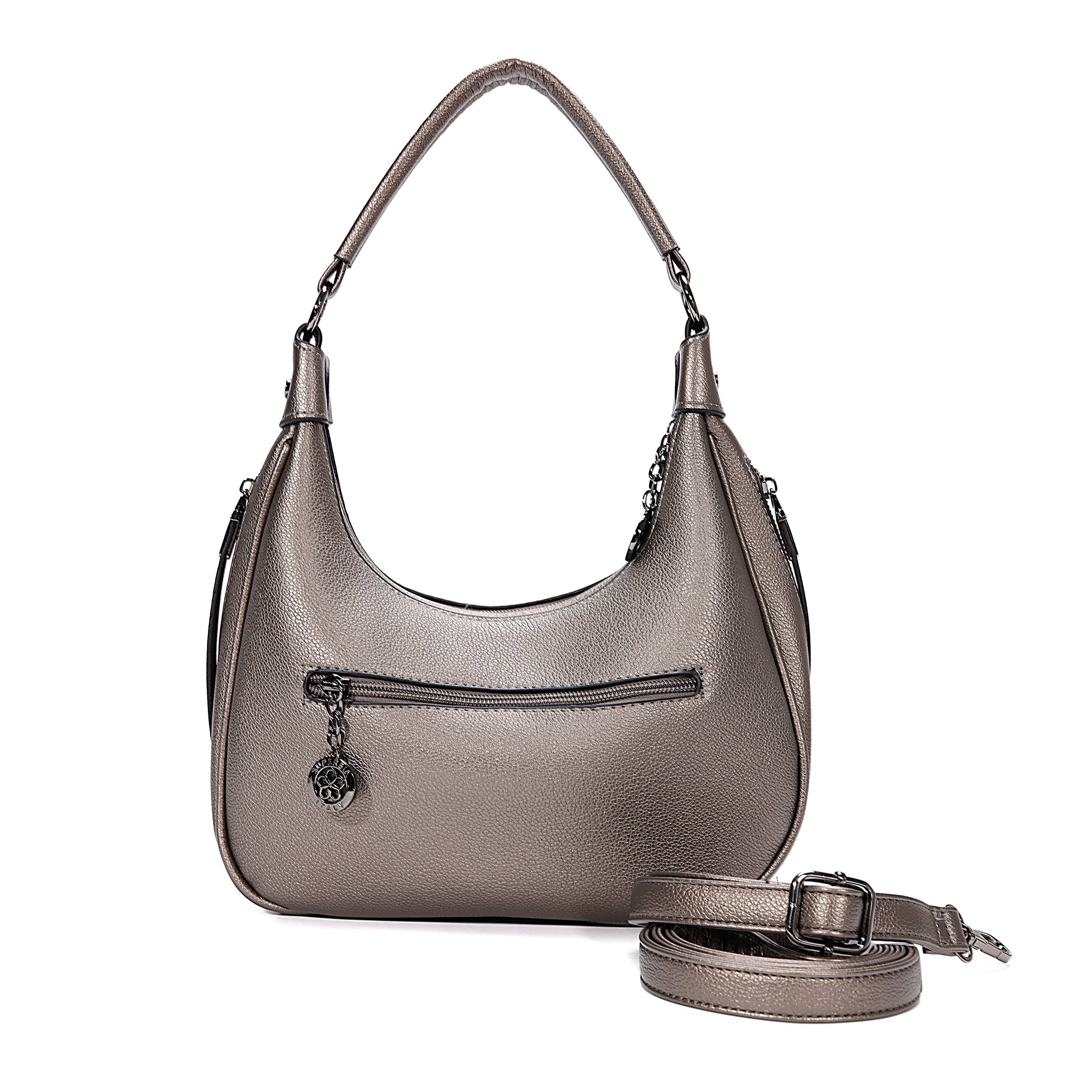 Superbia – wholesale Shoulder bag – women's – Superbia Soft Double Zipper Shoulder Bag Hobo Bag-9147 1