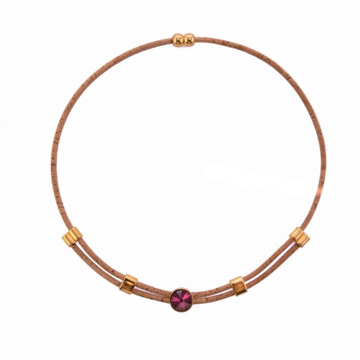 Necklace With Lilac Shadow Swarovski for wholesale by Ifiwear